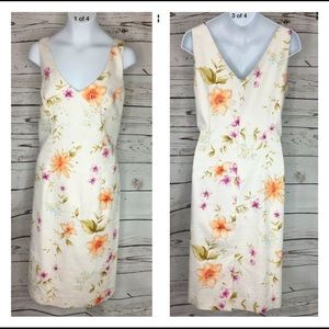 BLOOMINGDALES SPRING DRESS CREAM FLOWER EASTER 4P